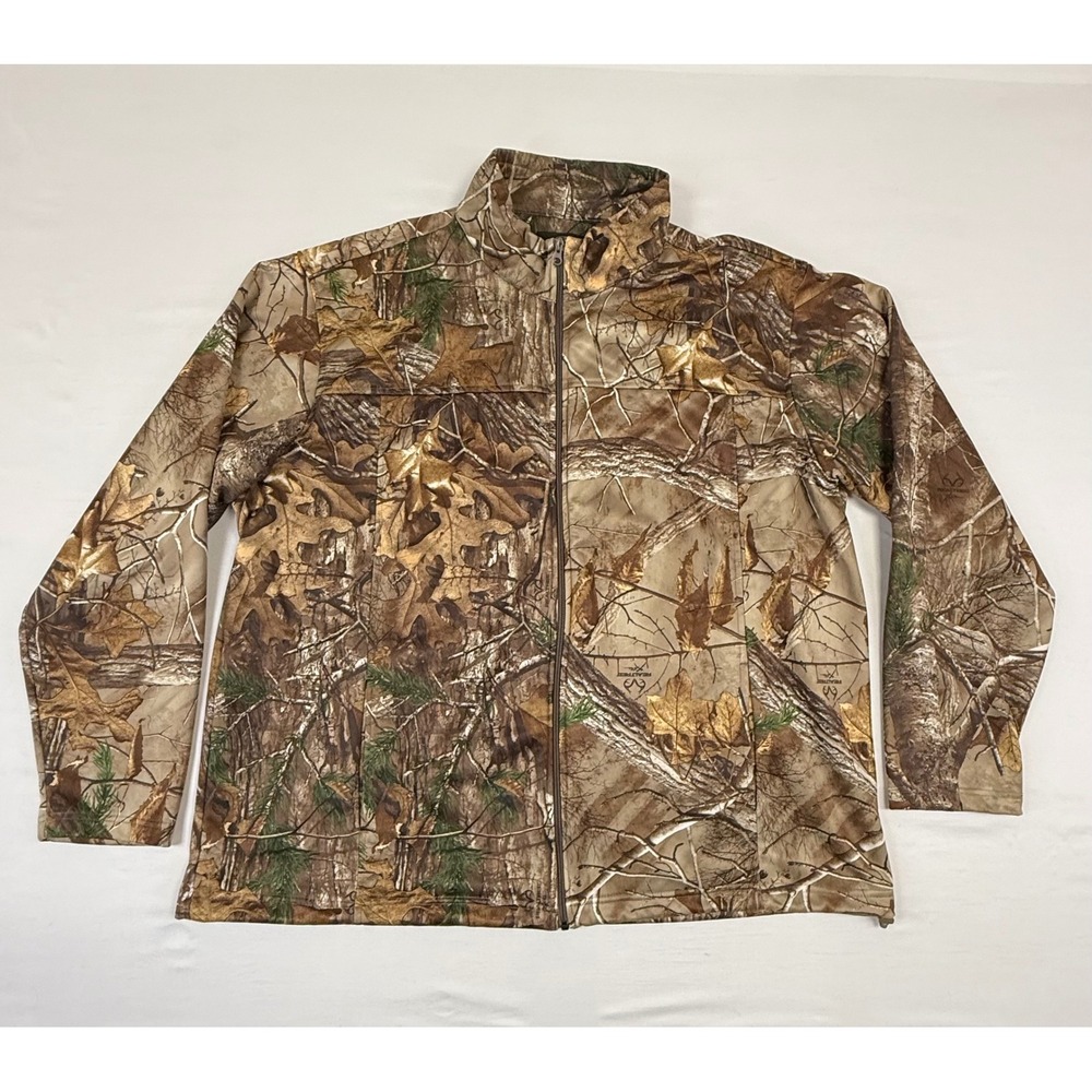 RedHead Mens 3XL‎ Realtree Xtra Camo Full Zip Jacket BPOM700 Brown Green Fleece